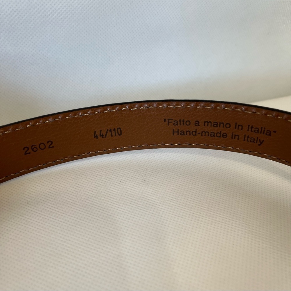 Genuine Italian Leather Brown Belt - Picture 3 of 10